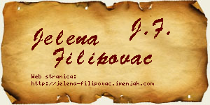 Jelena Filipovac vizit kartica